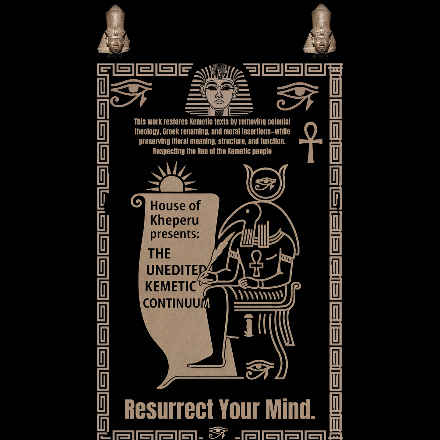 (no music) House of Kheperu: The Unedited Kemetic Continuum 48 min mp3 instant download sent via email