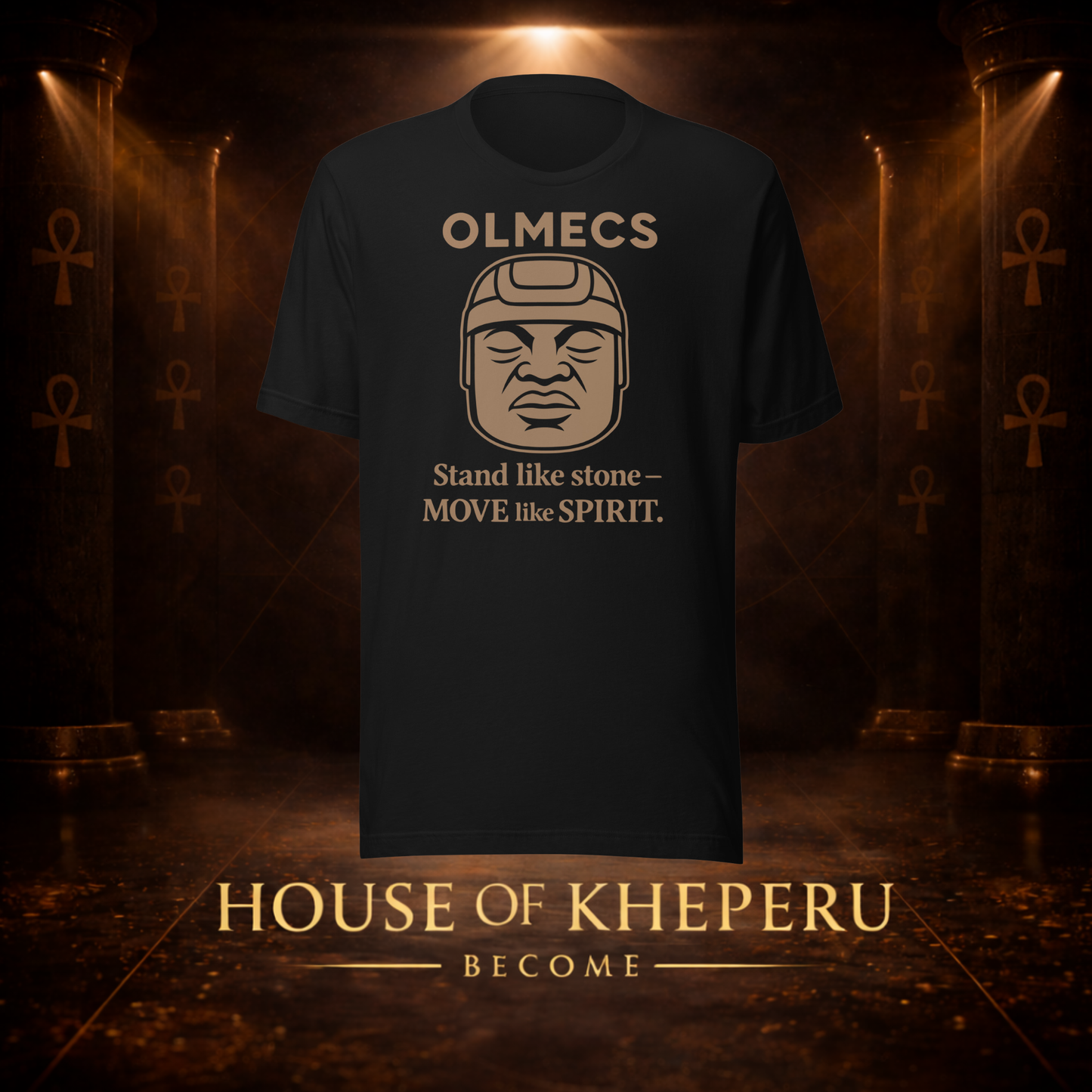 House of Kheperu — Olmec Stone & Spirit Tee