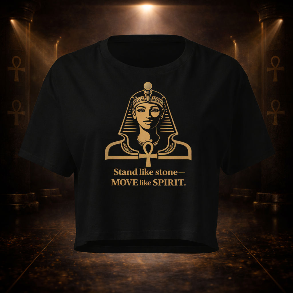 Stand like Stone  Move Like Spirit Women’s crop top