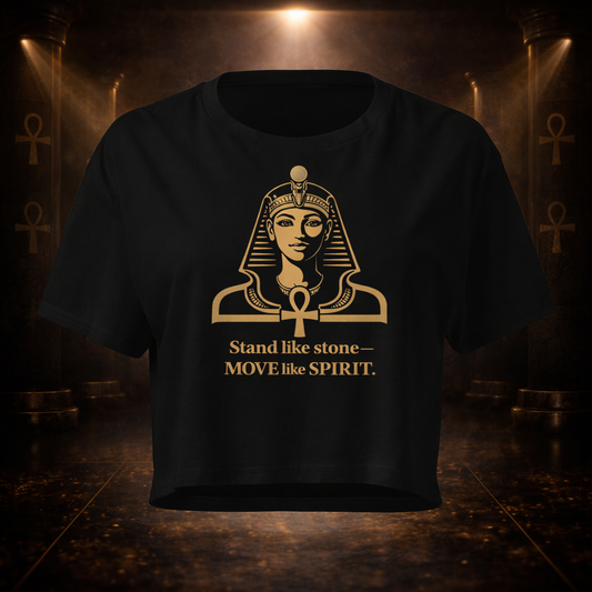 Stand like Stone  Move Like Spirit Women’s crop top