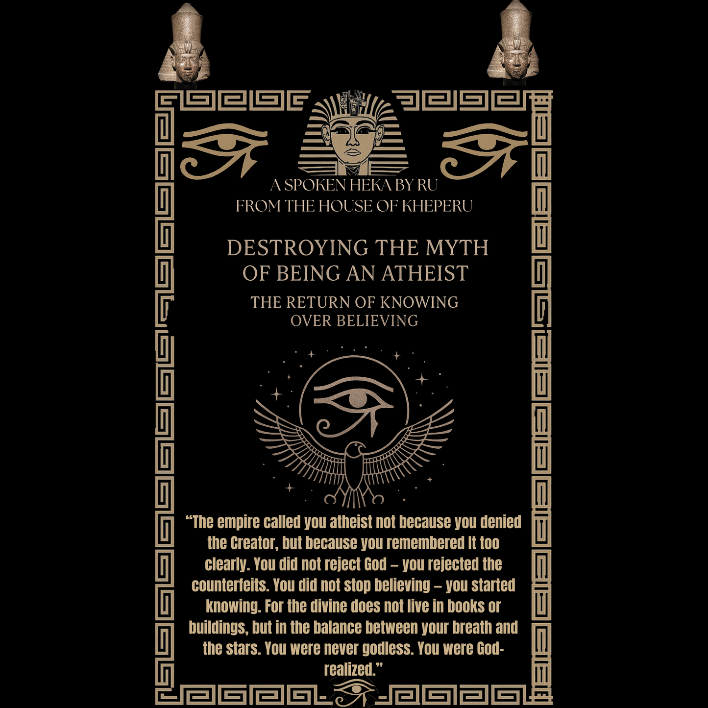 “Destroying the Myth of Being an Atheist — The Return of Knowing Over Believing” 8 min mp3 instant download sent via email