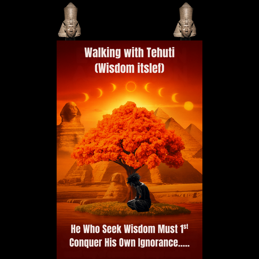 Walking with Tehuti (Wisdom itslef) with music 6:30 min mp3 instant download sent via email
