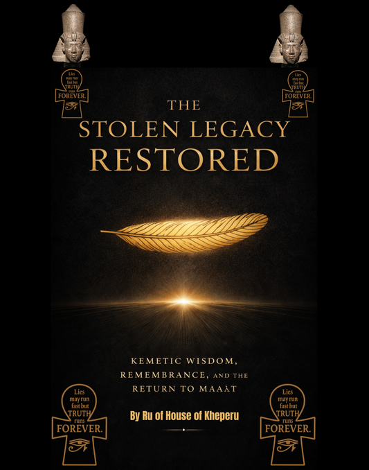 (NO music) The Stolen Legacy Restored: Kemetic Wisdom, Remembrance, and the Return to Ma'at 1hr 36 min mp3 instant download sent via email