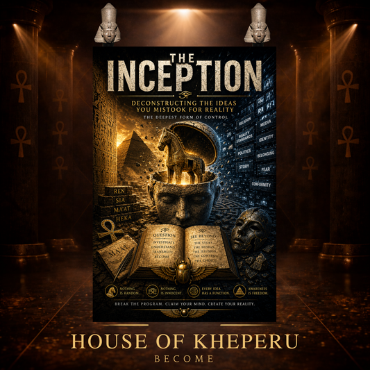 THE INCEPTION: Deconstructing the Ideas You Mistook for Reality — The Deepest Form of Control 20hr & 15 min two part mp3 instant download sent via email (Copy)